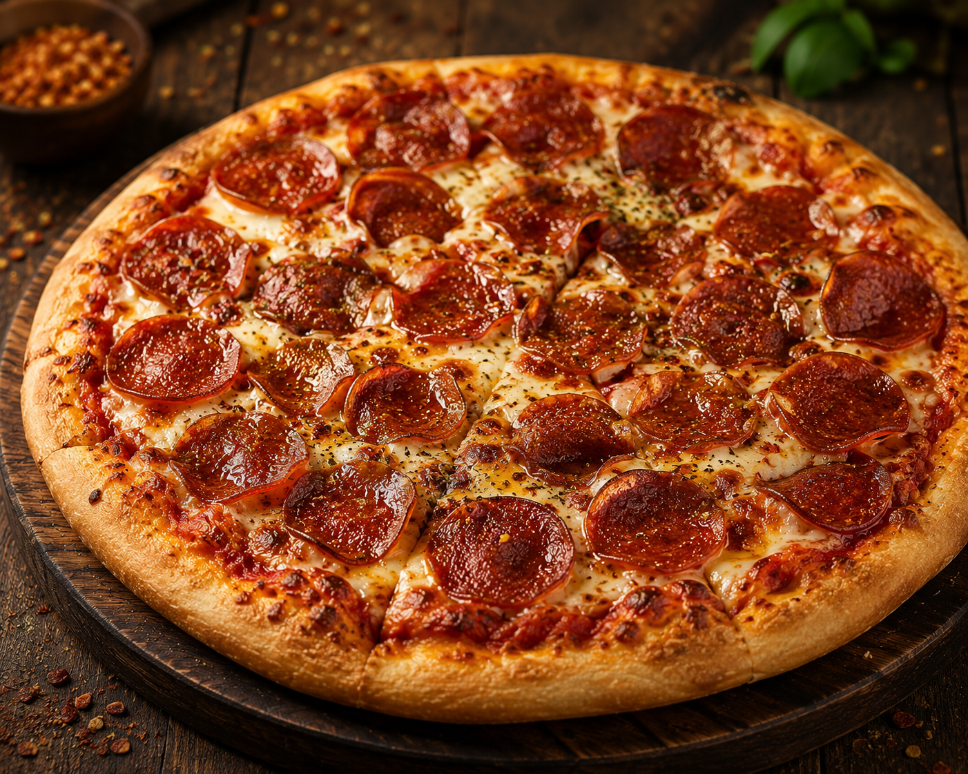 Beef Pepperoni Pizza (L 14")